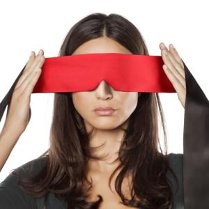 FRESHME Satin Eye Mask Sleeping - Adjustable Eye Shade Soft and Comfortable Satin Eye Blinder Cover for Women Men Night Travel Nap Meditation Valentine's Day Gift 160cm/63in Black and Red