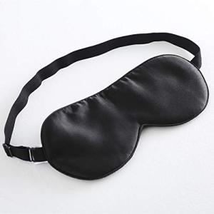 Tim & Tina 100% Silk Sleep Mask Comfortable,Super Soft Blindfold Eye mask Block Light for Sleeping,Shift Work,Naps,Travel,Yoga with Adjustable Strap (Black)