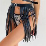 LYWBYXGS Full Cage Bra Body Chest Harness Lingerie Set for Women Stockings Garter Belt BDSM-Gear Fetish Bondage Waist Suspender Belt (Color : Leg Harness, Size : Adjustable)