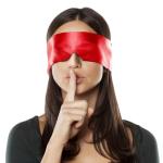 FRESHME Satin Eye Mask Sleeping - Adjustable Eye Shade Soft and Comfortable Satin Eye Blinder Cover for Women Men Night Travel Nap Meditation Valentine's Day Gift 160cm/63in Black and Red