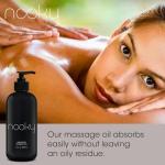 Nooky Massage Oil with Fractionated Coconut Oil for Massaging 16 Ounce (Unscented)