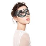 JeVenis Luxury Sexy Lace Eyemask for Masquerade Party Costume Masquerade Mask for Women (Sexy - Black)