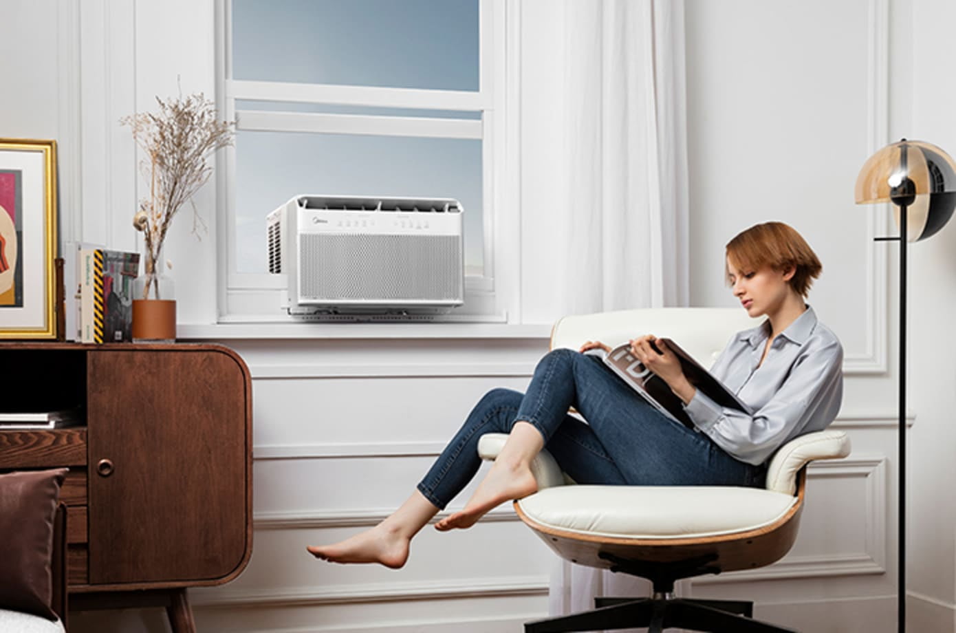 Midea 8,000 BTU Smart Window Air Conditioner