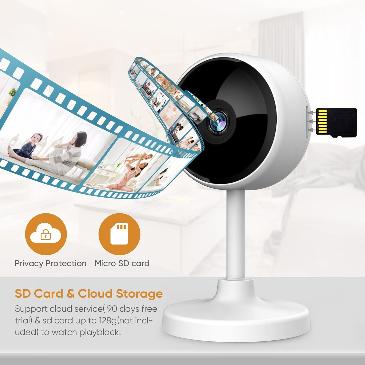 Litokam Indoor Security Camera with Two-Way Audio