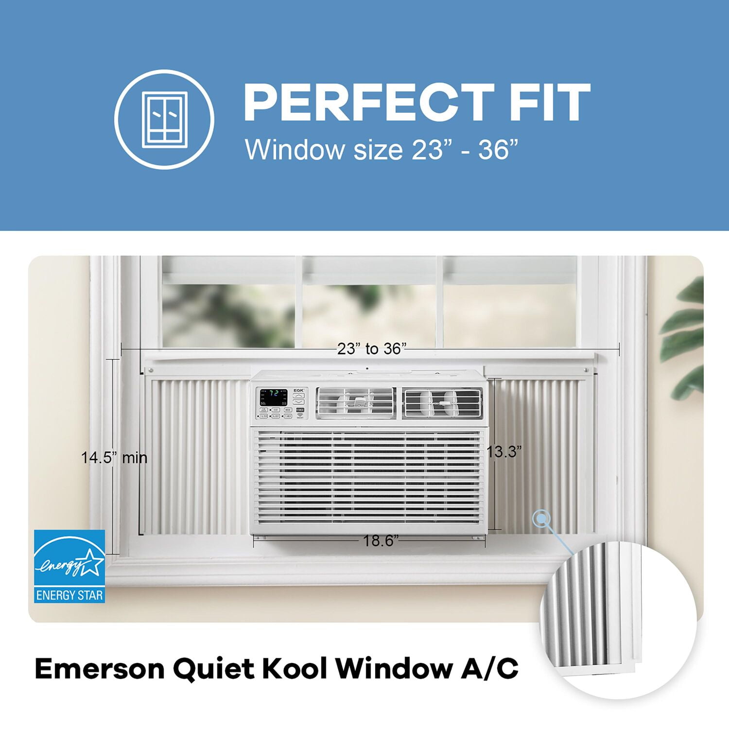 Emerson Quiet Kool 8,000 BTU Window AC with Wi-Fi