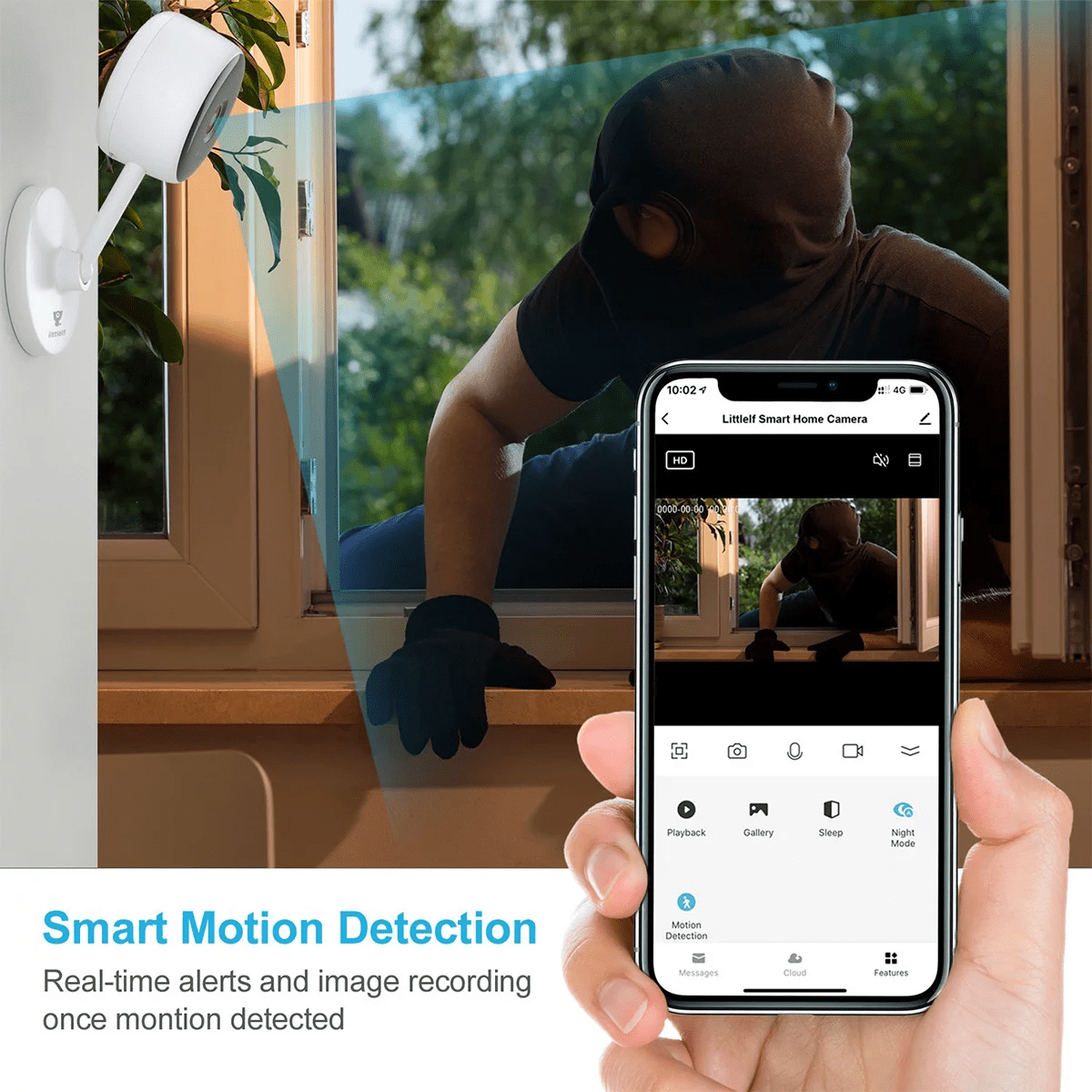 Litokam Indoor Security Camera with Two-Way Audio