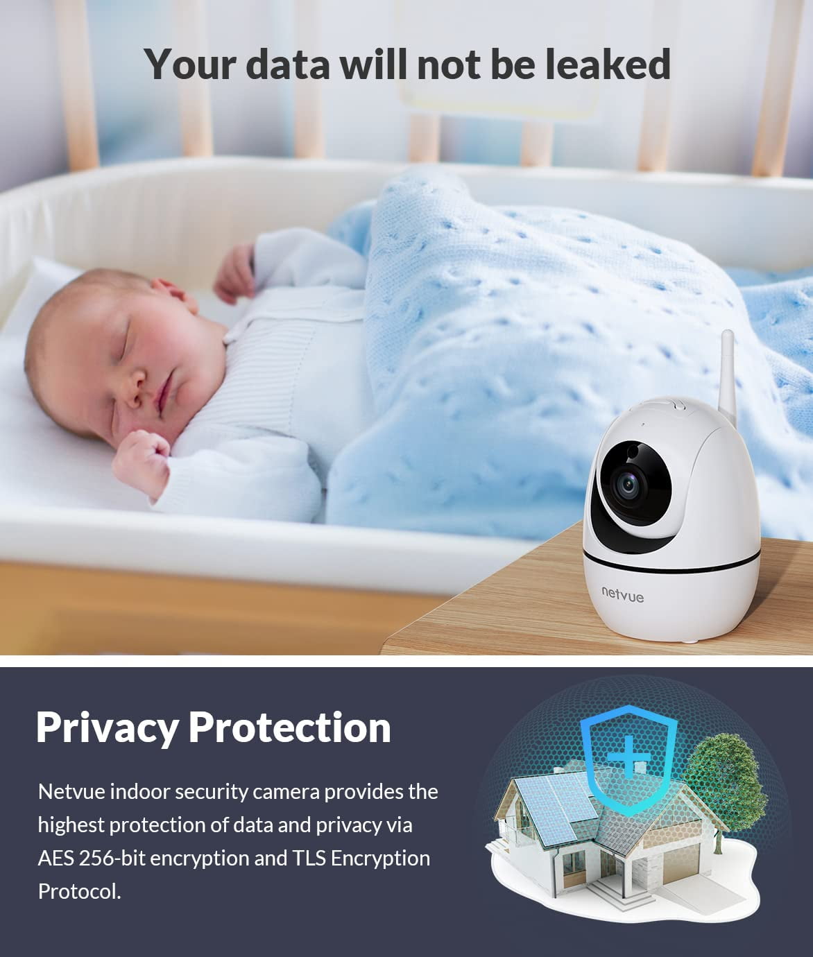 Netvue Indoor Security Camera with 1080P Video
