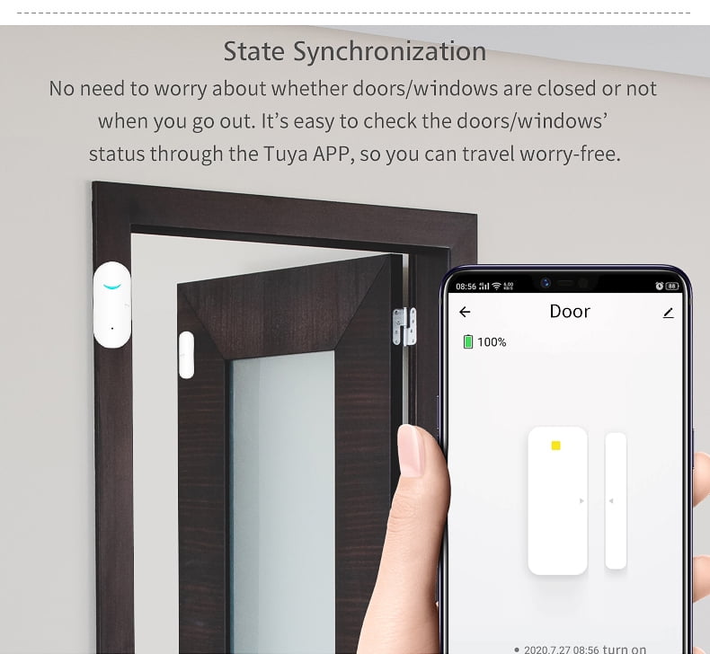 Wireless Smart Door and Window Alarm Sensor
