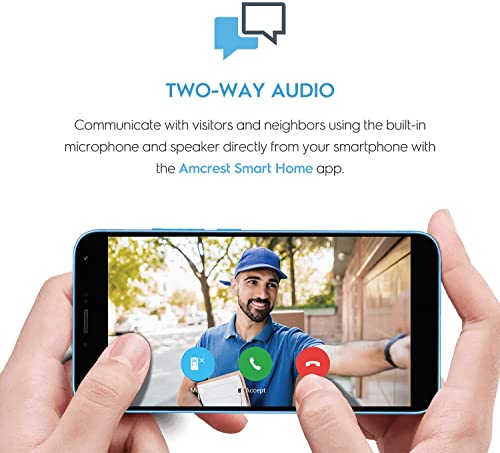 Amcrest 4MP Smart Video Doorbell with AI Detection