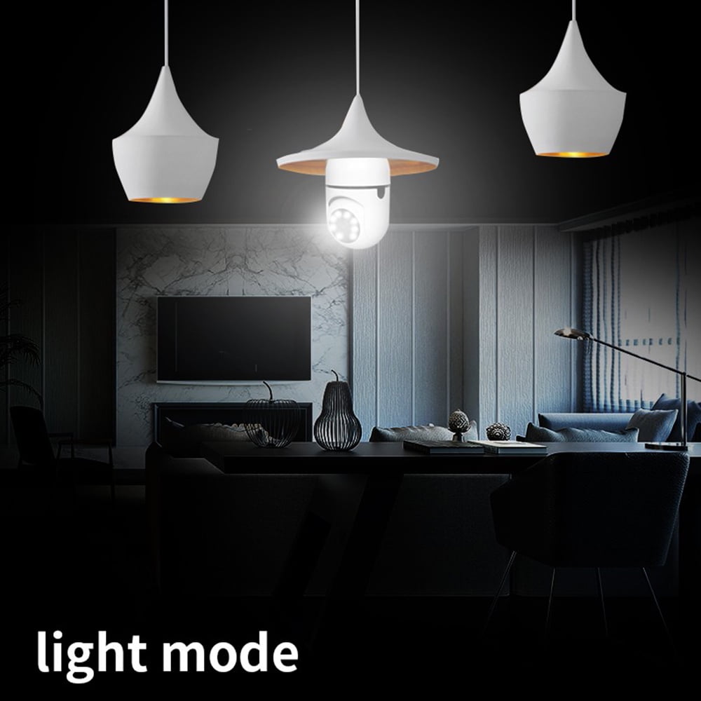 1080p WiFi Light Bulb Camera with Night Vision