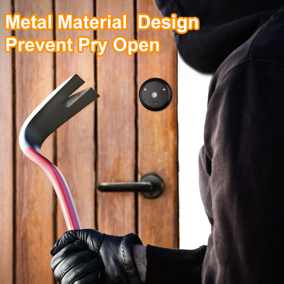 WSDCAM Video Peephole Doorbell Camera with Night Vision