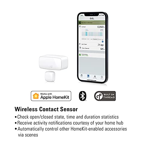 Eve Smart Wireless Door & Window Sensors - 3 Pack