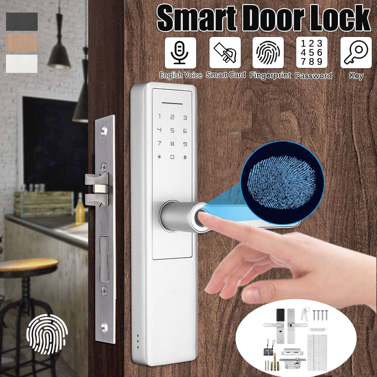 4-in-1 Fingerprint and Touchscreen Smart Lock