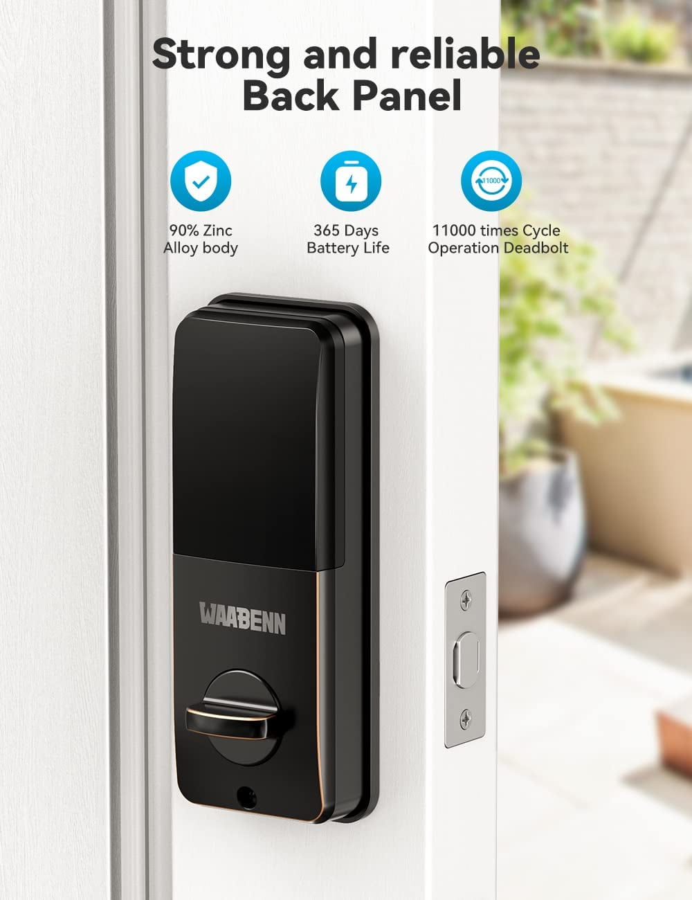5-in-1 Smart Fingerprint Bluetooth Deadbolt Lock