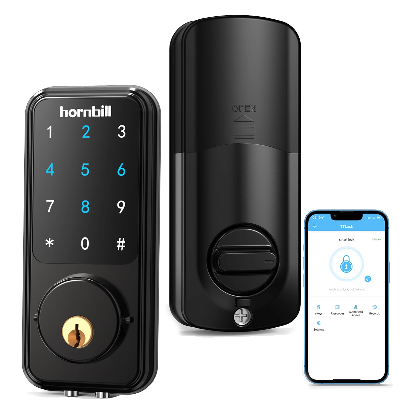 Hornbill Keyless Smart Deadbolt Lock with Keypad