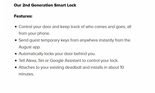 August Smart Lock - HomeKit Compatible, Silver