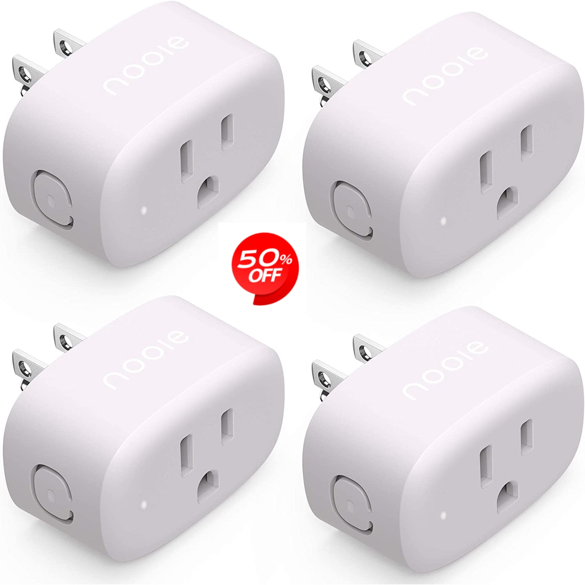 Nooie Smart Plug with Voice Control - 4 Pack