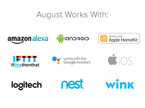 August Smart Lock - HomeKit Compatible, Silver
