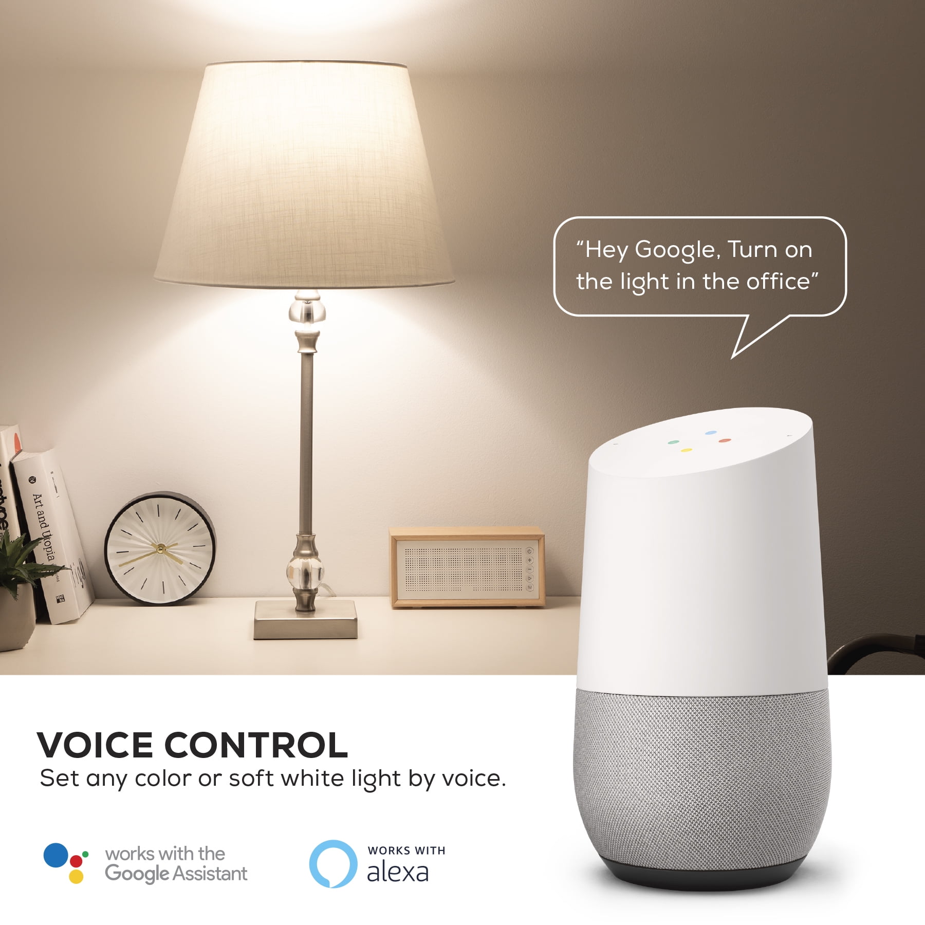 Merkury Innovations Smart Color Wi-Fi Bulbs (4 Pack)