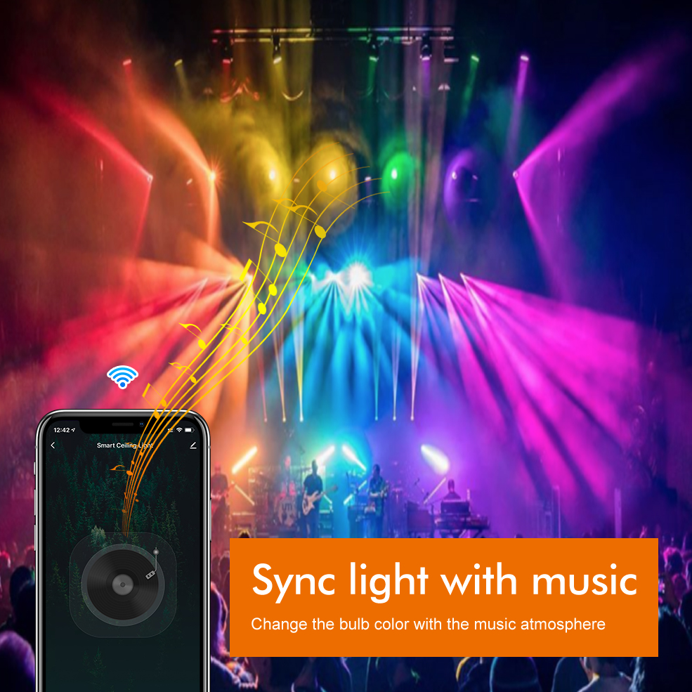 Smart RGB LED Bulb with Alexa and Google Assistant