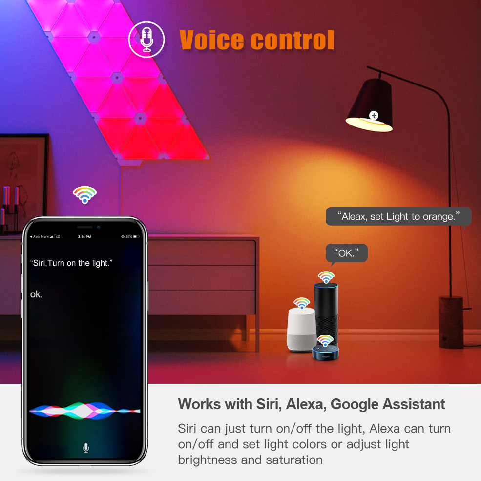 Smart RGB LED Bulb with Alexa and Google Assistant