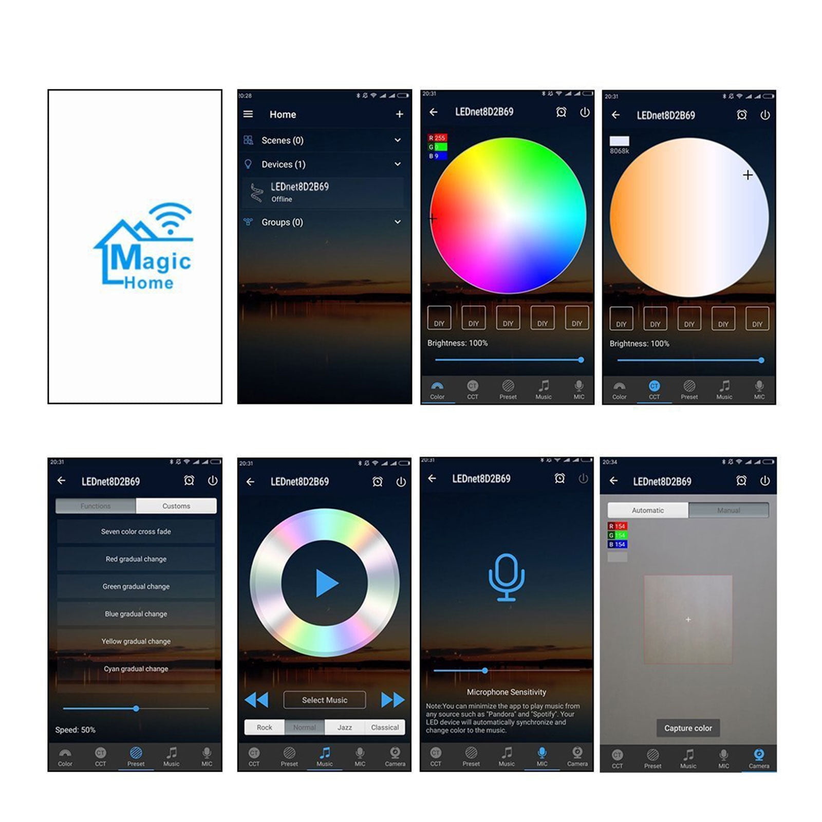 32.8ft RGB LED Light Strip for Home Décor