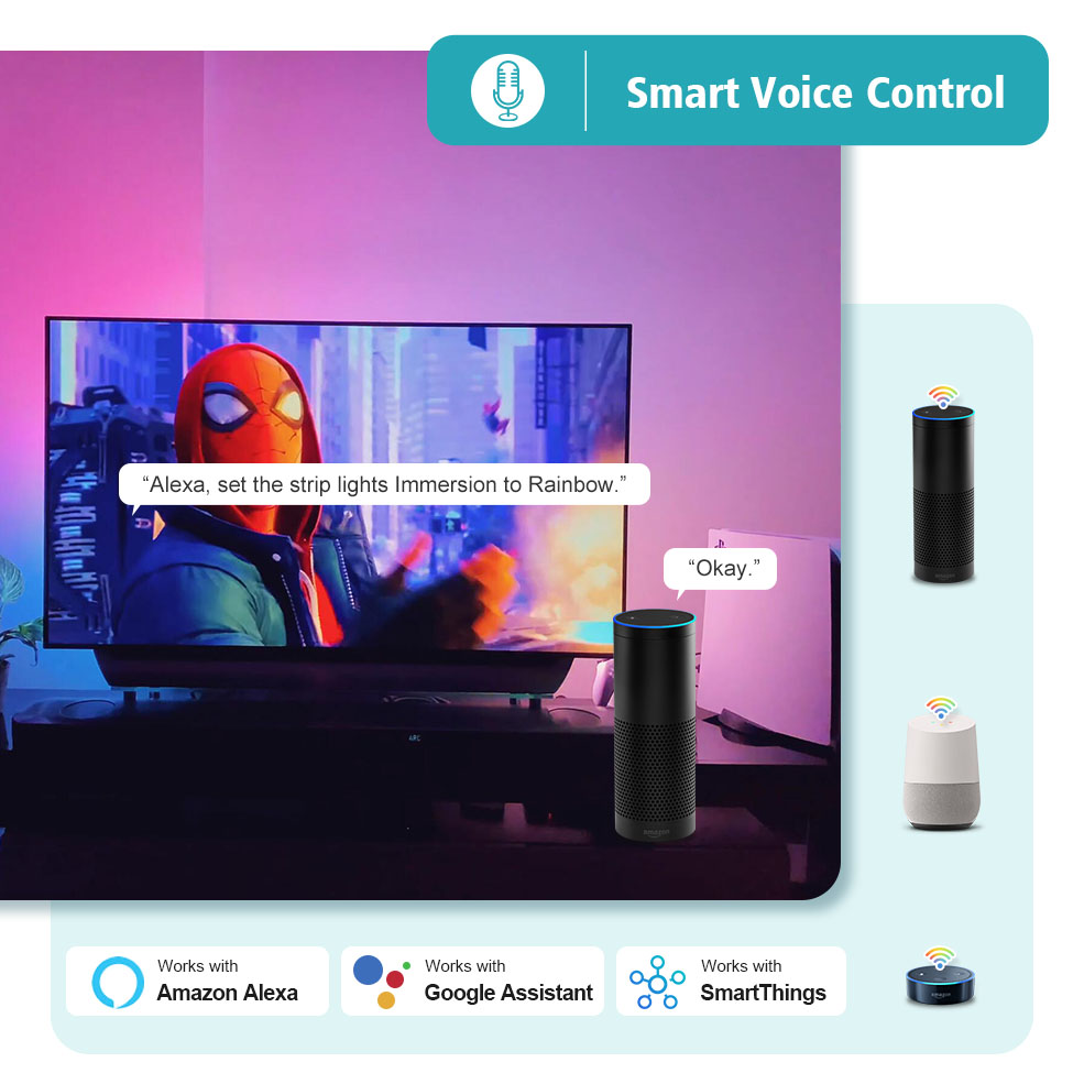 Smart HDMI Sync LED Strip Lights for TV