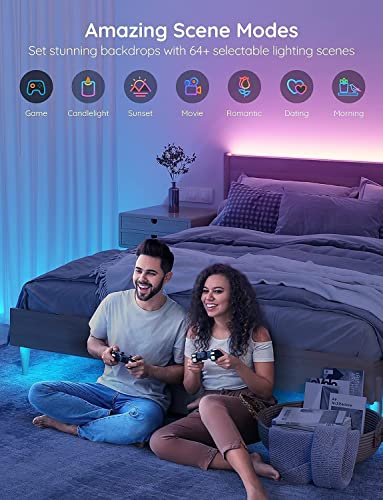 Smart LED Strip Lights with Voice Control and App