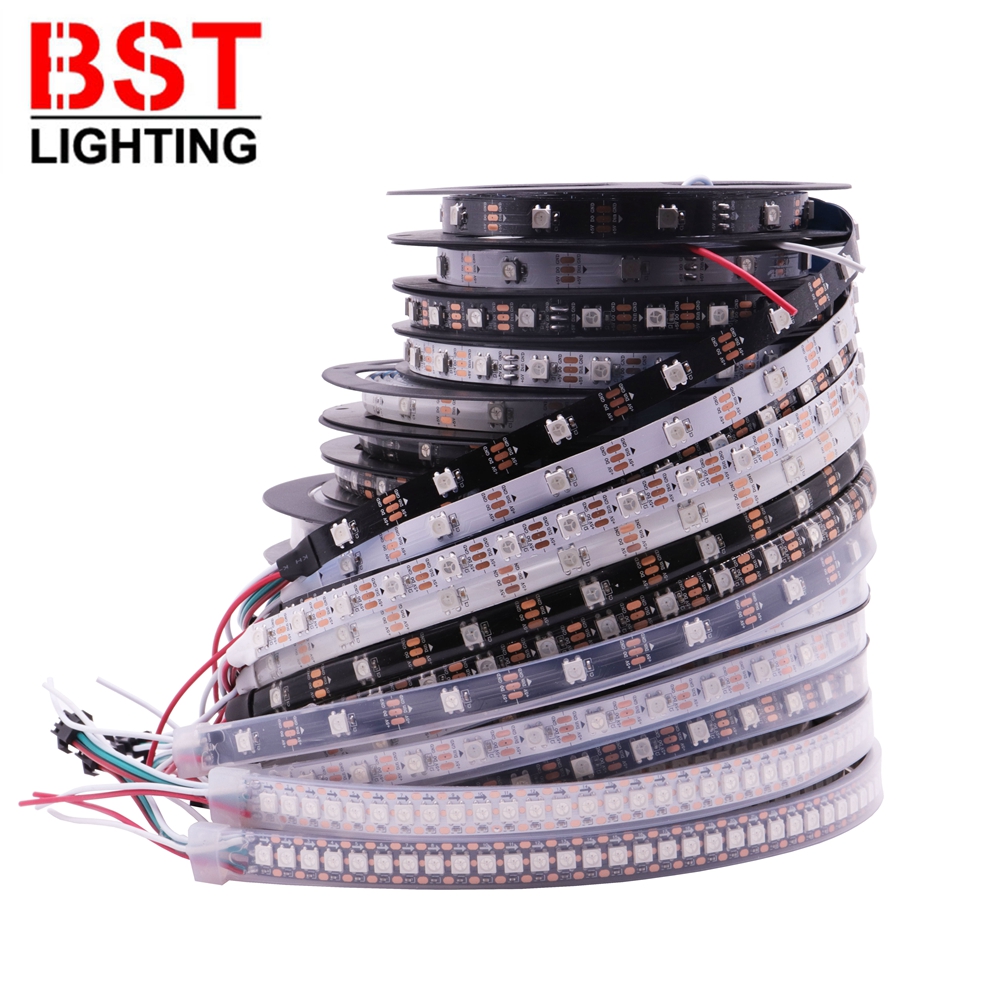 Smart RGB LED Strip Light - Addressable Pixel Options