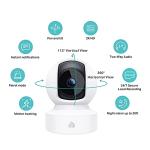 Kasa Smart Kasa 2K QHD Security Camera Pan/Tilt, Starlight Sensor for Color Night Vision,Motion Detection for Baby & Pet Monitor, SD/Cloud Storage,Works with Alexa & Google,Free Expert Support(KC410S)