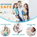 Home Security Door Lock Reinforcement - Child Proof High Security Door Locks with 3" Stop Withstand 800 lbs for Inward Swinging Front Door, Night Kids Safety Metal Flip Deadbolt Latch Defend Home