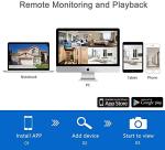 Security Camera System Wireless,Firstrend 1080P 8CH Wireless Home Security Systems with 4 pcs 2MP Full HD Cameras 1TB HDD Night Vision Motion Detection App for Indoor Outdoor Video Surveillance