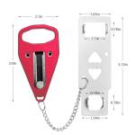 Portable Door Lock for Travel, Door Lock Self-Defense Security Device for Home, Apartment, Hotel, Living Motel, School Dorm, House for Open Inwards Door