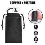 Portable Door Lock for Travel, Door Lock Self-Defense Security Device for Home, Apartment, Hotel, Living Motel, School Dorm, House for Open Inwards Door