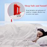 Door Stoppers Security - Portable Door Lock for Travel Anti Theft Door Blocker, Hotel Room Apartment Safety - No Drill Garage Door Brace Devices for Women, Children - Sleep with Peace of Mind