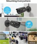 ZOSI 3K Lite 8CH Home Security Camera System Outdoor Indoor,AI Human/Vehicle Detection,Night Vision,H.265+ 5MP Lite 8 Channel CCTV DVR,8pcs 1080P 1920TVL Surveillance Bullet Cameras (No Hard Drive)