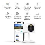 Wyze Cam OG Indoor/Outdoor 1080p Wi-Fi Smart Home Security Camera with Color Night Vision, Built-in Spotlight, Motion Detection, 2-Way Audio, Compatible with Alexa & Google, White, Free Expert Setup