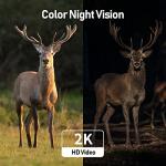 SEHMUA 4G LTE Cellular Solar Security Camera Wireless Outdoor, No WiFi Solar Powered Camera, 360° Live View, 2K Color Night Vision, PIR Motion Sensor, 2 Way Talk, Built in SIM Card