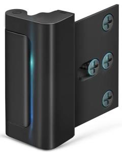 Home Security Door Reinforcement Lock - Child Proof High Security Door Lock Front Door Locks for Kids Safety Withstand 800 lbs Top Door Latch Lock Flip Door Guardian for Inward Swinging Inside Door