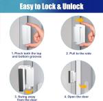 Door Reinforcement Lock Withstands 800lbs of Force - White Extra Proof Door Lock for Kids Safety with 8 Screws Prevents Unauthorized Entry, Add a Door Security Lock for Home Safety & Privacy