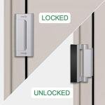 Home Security Door Lock 3 Pack Metal Door Reinforcement Lock for Kids Safety Top Front Door Child Proof Safety Lock Defend High Security Door Locks Latch Withstand 800lbs for Inside Swing Door Chain