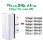 Home Security Door Reinforcement Lock Upgraded Front Door Locks for Kids Safety Withstand 800 lbs Metal Child Proof Door Latch Lock for Inside Door Top Extra Flip Lock High Deadbolt Lock Home Defender
