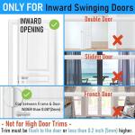 Steinwhale 3Pack Home Security Door Reinforcement Lock, Childproof Safety Door Lock Latch Inside Stopper, Add High Security to Prevent Home Unauthorized Entry, Aluminum Construction Finish Black