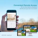 Cromorc 10CH Expandable Wireless Security Camera System with 10.1" Monitor 4pcs 5MP Indoor Outdoor Camera 1-Way Audio Night Vision Motion Detection Home Business CCTV Surveillance 1TB HDD