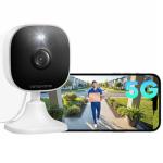 VSMAHOME 4MP Cameras for Home Security with Audio and Video, Outdoor Security Camera Indoor, 2.4g/5g Cameras for House/Pet/Baby, Plug and Play, Support 128G Card Storage (Not Included), Wired