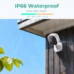 VSMAHOME 4MP Cameras for Home Security with Audio and Video, Outdoor Security Camera Indoor, 2.4g/5g Cameras for House/Pet/Baby, Plug and Play, Support 128G Card Storage (Not Included), Wired