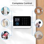 PGST Home Security System, Alarm System for Home Security, Phone Alert, Alarm Siren, Door/Window Sensors, Remotes, Compatible with Alexa, No Monthly Fee,for House Apartment Office