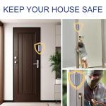 Kirphealy Home Security Door Lock, 2 Pack Door Reinforcement Locks for Front Door, Upgraded Door Latch Withstands 800lbs of Force, Prevents Unauthorized Entry, Easy to Install, Perfect for Solo Living