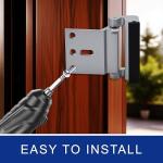 Kirphealy Home Security Door Lock, 2 Pack Door Reinforcement Locks for Front Door, Upgraded Door Latch Withstands 800lbs of Force, Prevents Unauthorized Entry, Easy to Install, Perfect for Solo Living