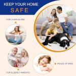 Kirphealy Home Security Door Lock, 2 Pack Door Reinforcement Locks for Front Door, Upgraded Door Latch Withstands 800lbs of Force, Prevents Unauthorized Entry, Easy to Install, Perfect for Solo Living